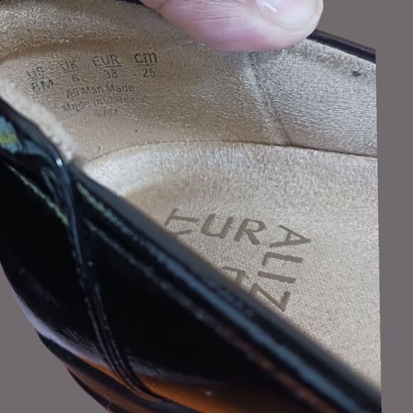 Naturalizer "Sam" Slip On Wedge Pump Confort Shoes Black Size 8M - Picture 13 of 16